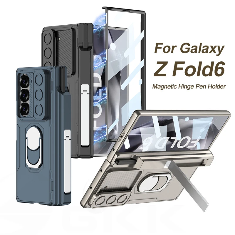 Magnetic Hinge Slide Lens Case For Samsung Galaxy Z Fold 6 Outer Glass Protective Ring Holder Hard Cover For Galaxy Z Fold6 Case
Magnetic Hinge Slide Lens Case For Samsung Galaxy Z Fold 6 Outer Glass Protective Ring Holder Hard Cover For Galaxy Z Fold6 Case