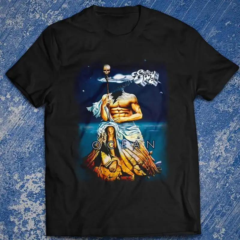 Мужская футболка Ocean Album обычного размера из хлопка Eloy Party Live Concert 
Мужская футболка Ocean Album обычного размера из хлопка Eloy Party Live Concert