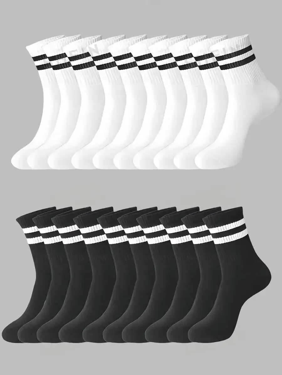 Striped Mid-Calf Socks Comfortable Breathable Unisex Long Socks For Daily Wear Sports
Striped Mid-Calf Socks Comfortable Breathable Unisex Long Socks For Daily Wear Sports