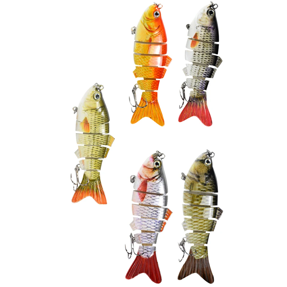 5 Pcs Fishing Lures Lifelike Fish Shape Baits Sections Colorful Reusable Lifelike Fishing Baits Safe Durable Gifts
5 Pcs Fishing Lures Lifelike Fish Shape Baits Sections Colorful Reusable Lifelike Fishing Baits Safe Durable Gifts