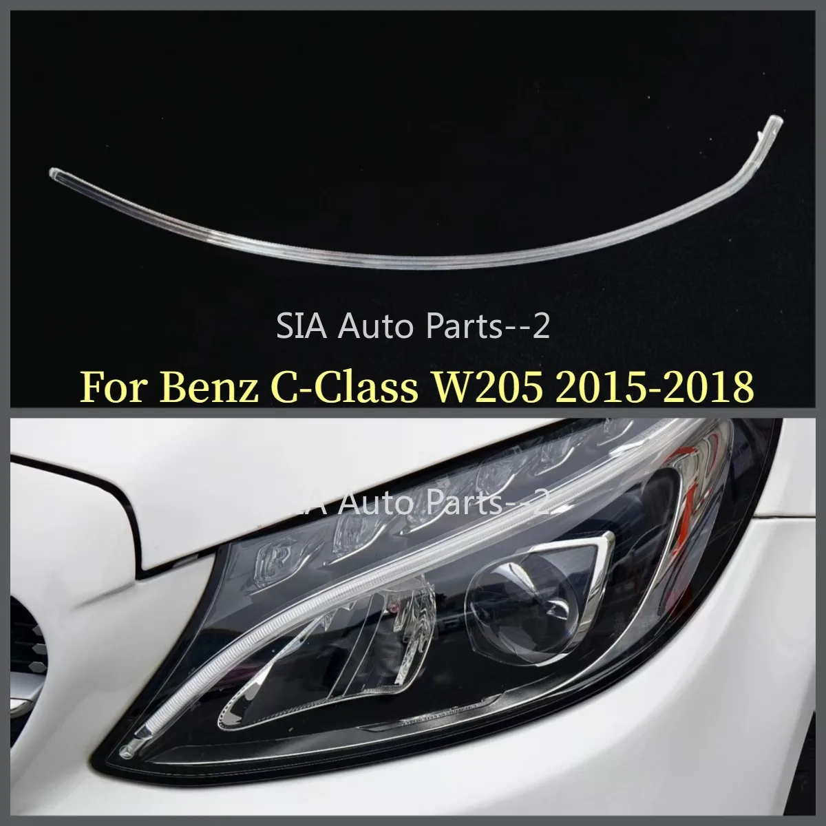 For Mercedes Benz C-Class W205 2015-2018 Headlight DRL Light Guide Strip Tube Daytime Running Light Car Replacement Accessory
For Mercedes Benz C-Class W205 2015-2018 Headlight DRL Light Guide Strip Tube Daytime Running Light Car Replacement Accessory