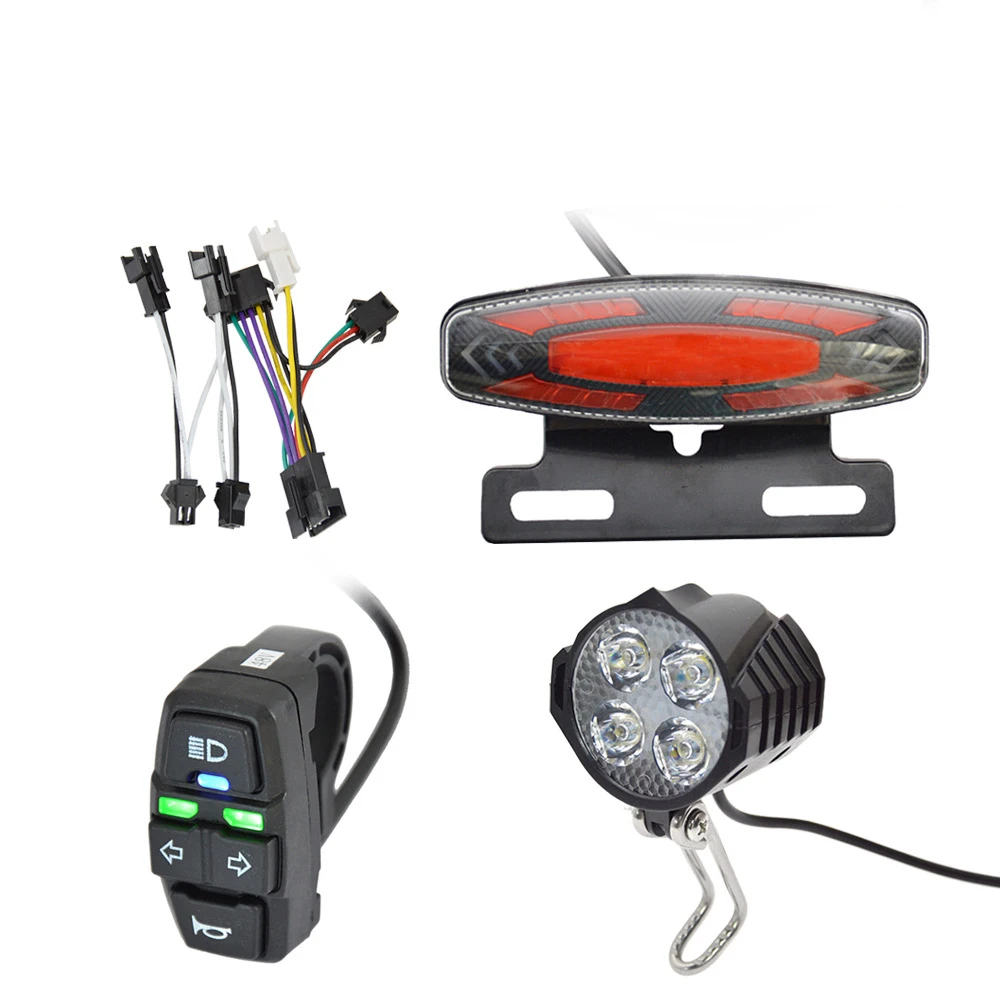 electric bike tail light kit steering switch LED highlight headlight modification light group bicicleta eléctrica
electric bike tail light kit steering switch LED highlight headlight modification light group bicicleta eléctrica