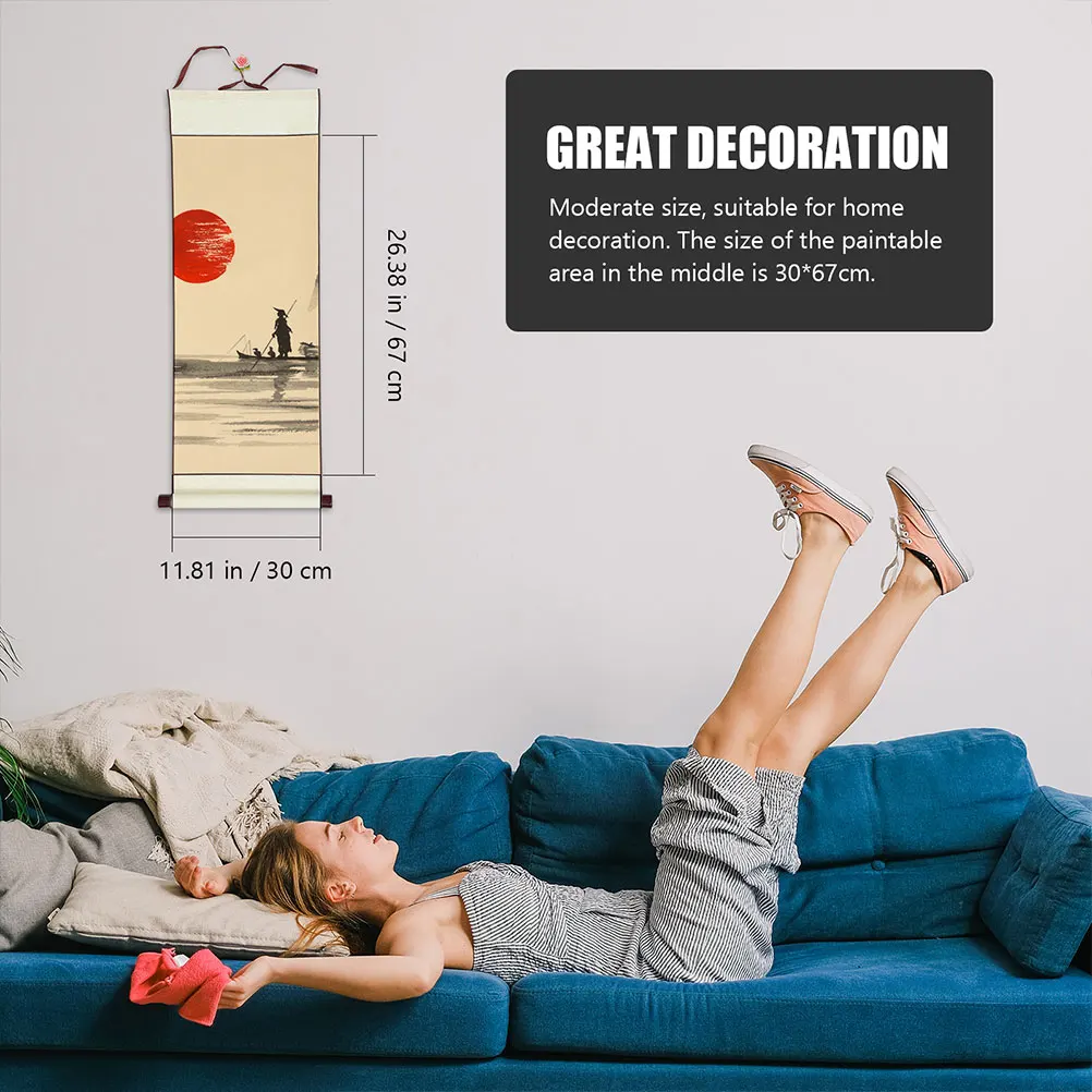 2 Pcs Made Reel Decoration Xuan Paper Scroll Chinese Calligraphy Painting Golden Office
2 Pcs Made Reel Decoration Xuan Paper Scroll Chinese Calligraphy Painting Golden Office