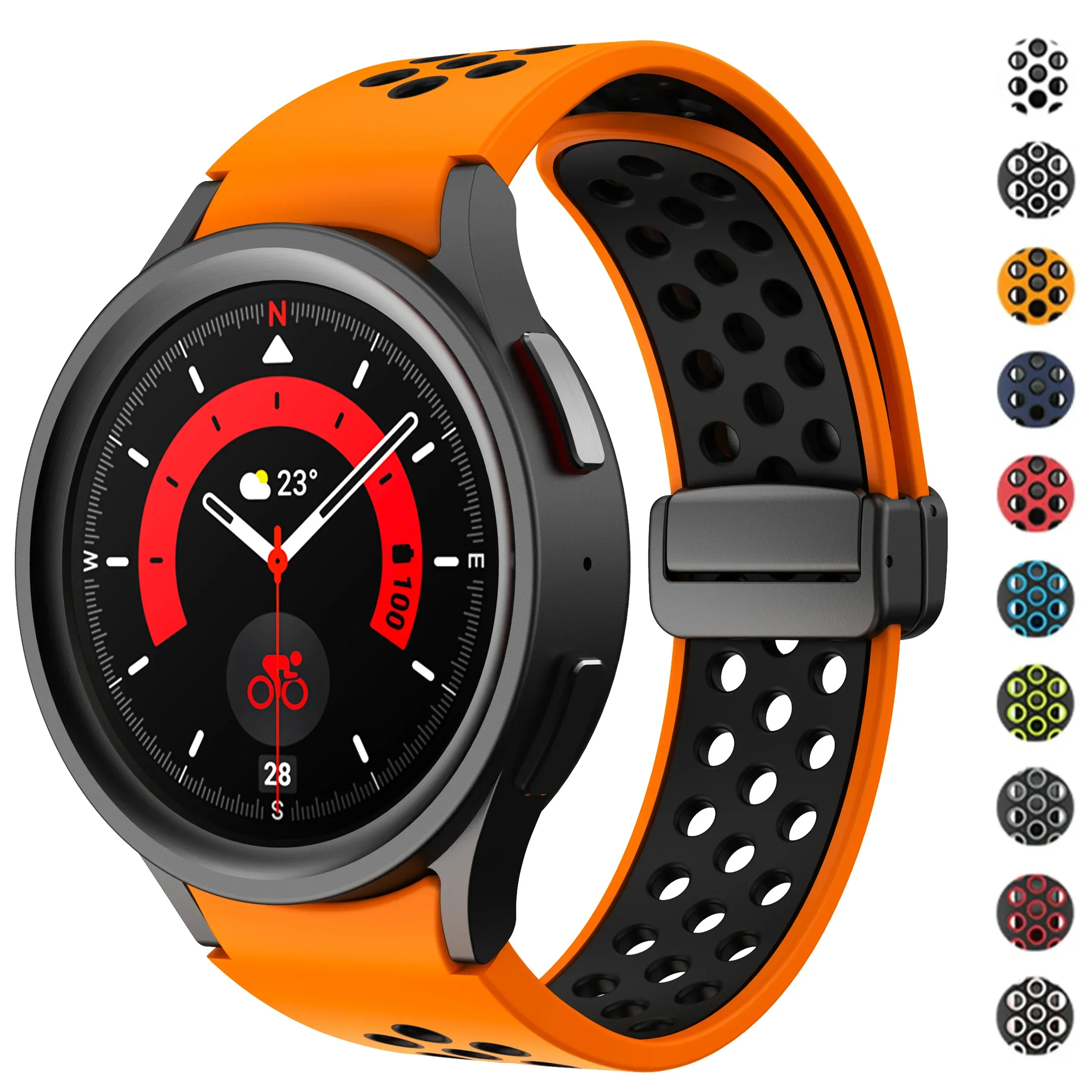 Magnetic Silicone Band for Samsung Galaxy Watch 6 Classic 43 47mm 4 42 46mm 5 Pro 45mm No Gaps Loop Strap for 4/5/6/7 40mm 44mm
Magnetic Silicone Band for Samsung Galaxy Watch 6 Classic 43 47mm 4 42 46mm 5 Pro 45mm No Gaps Loop Strap for 4/5/6/7 40mm 44mm