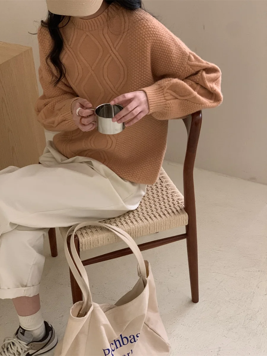 Loose Knitted Sweater Hoodie White Enhancing 3D Pine Pattern Handmade Heavy Du Color Commute Sle Long Sve
Loose Knitted Sweater Hoodie White Enhancing 3D Pine Pattern Handmade Heavy Du Color Commute Sle Long Sve