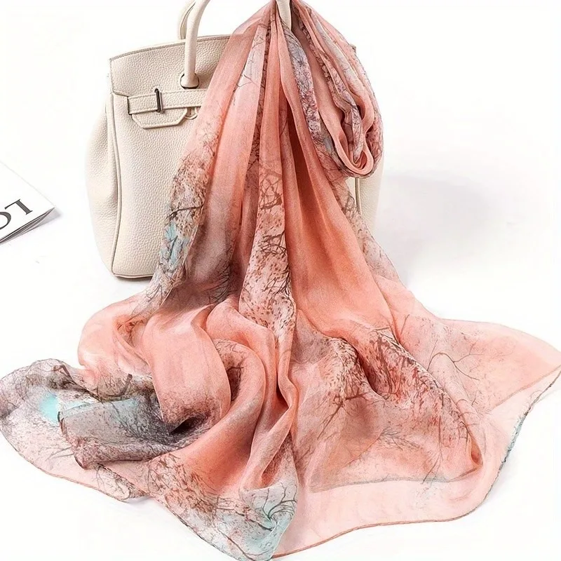 Lightweight 100% Mulberry Silk Chiffon Scarf for Women Oblong Shawl Neck Scarf Beach Wrap Headscarf Gift Pack Coral Red Floral
Lightweight 100% Mulberry Silk Chiffon Scarf for Women Oblong Shawl Neck Scarf Beach Wrap Headscarf Gift Pack Coral Red Floral