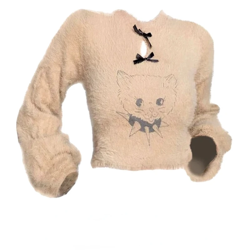 Fairycore Aesthetics Autumn Soft Casual Cartoon Print Women Sweaters O Neck Long Sleeve Pullovers Sweet Fashion Jumpers
Fairycore Aesthetics Autumn Soft Casual Cartoon Print Women Sweaters O Neck Long Sleeve Pullovers Sweet Fashion Jumpers
