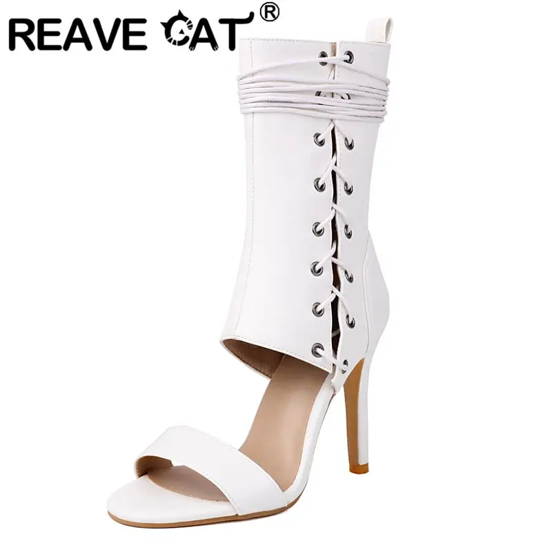 REAVE CAT Новый дизайн Женские сандалии на молнии со шнуровкой на шпильке 10,5 см с открытым носком Большой размер 45 46 47 48 Модная обувь для свиданий и вечеринок
REAVE CAT Новый дизайн Женские сандалии на молнии со шнуровкой на шпильке 10,5 см с открытым носком Большой размер 45 46 47 48 Модная обувь для свиданий и вечеринок