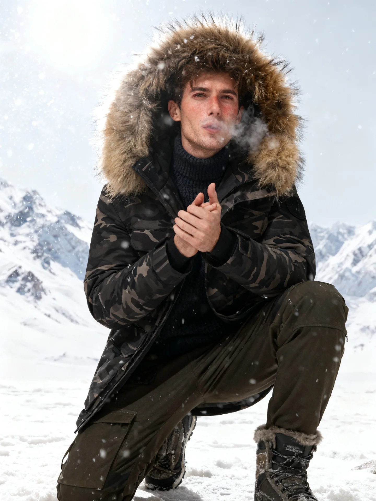 Heavyweight Cold-Resistant 30 Degree 95 White Goose down Parka Thickened Outdoor Workwear with Large Fur Collar Men's Jacket
Heavyweight Cold-Resistant 30 Degree 95 White Goose down Parka Thickened Outdoor Workwear with Large Fur Collar Men's Jacket
