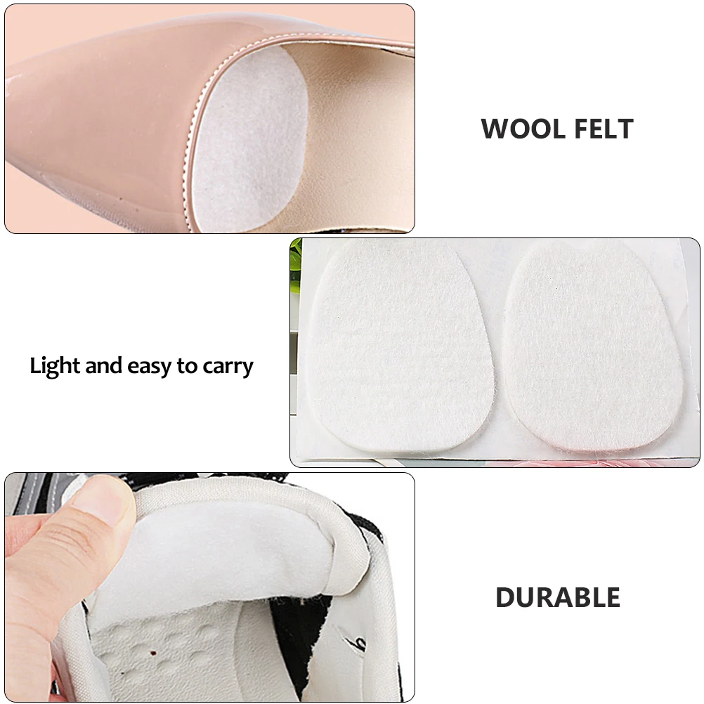 6 Pairs Moisture-Resistant Felt Forefoot Cushion Support Pads Soft High Heel Inserts Pain Relief Foot Care
6 Pairs Moisture-Resistant Felt Forefoot Cushion Support Pads Soft High Heel Inserts Pain Relief Foot Care