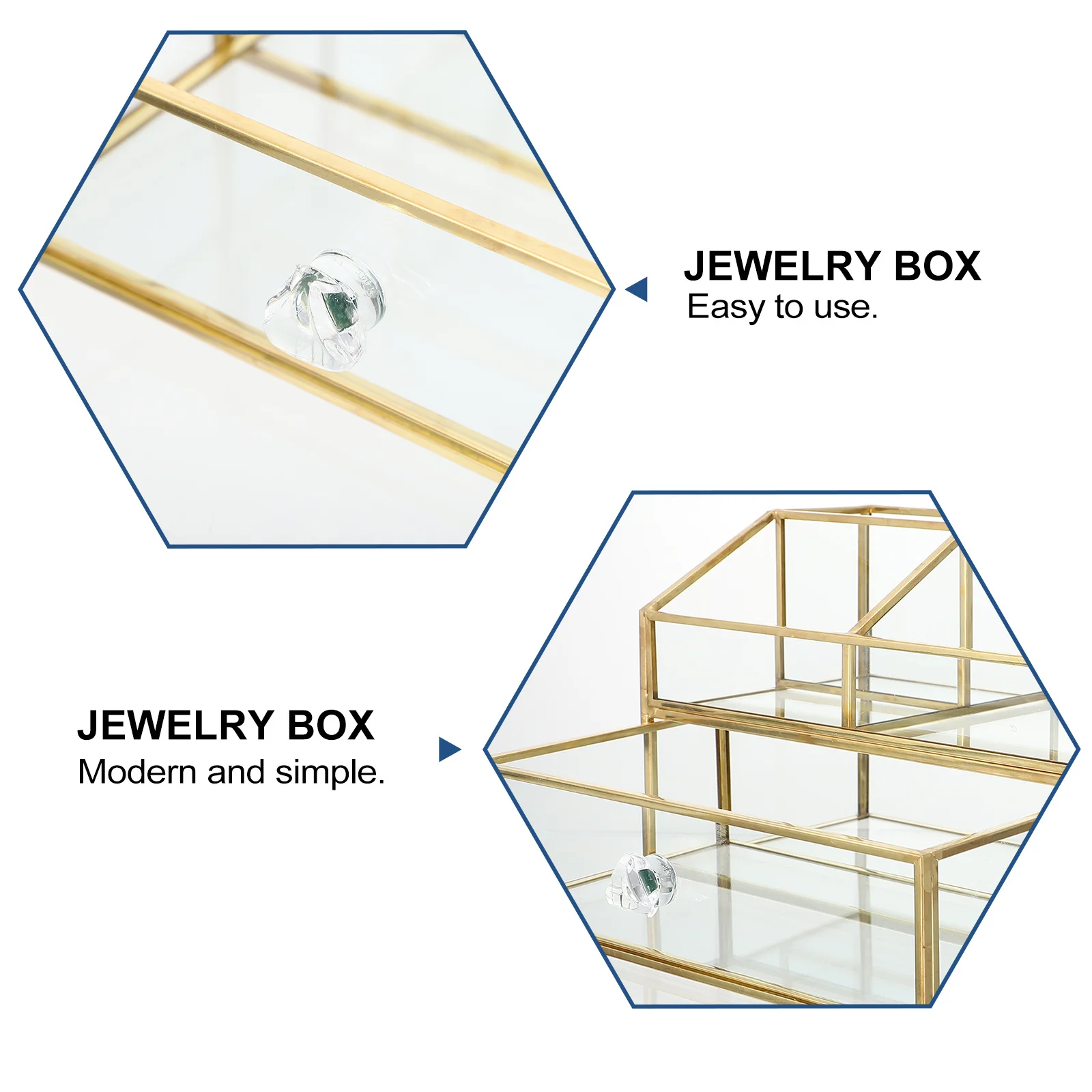 Double Layer Glass Storage Box Creative Large Capacity Makeup Organizer Jewelry Earring Storage Desktop Case Jewelry Box 
Double Layer Glass Storage Box Creative Large Capacity Makeup Organizer Jewelry Earring Storage Desktop Case Jewelry Box