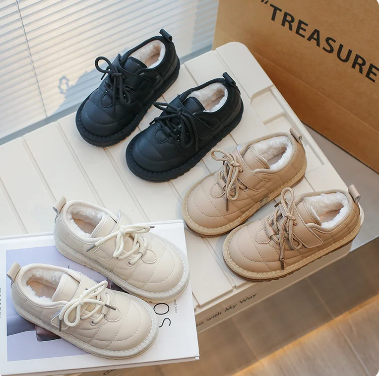 Fashion Boy Children Shoes Sneakers Thickening Plus Velvet Winter Fashion Warm Platform Cotton Shoes Girls Plaid Footwear
Fashion Boy Children Shoes Sneakers Thickening Plus Velvet Winter Fashion Warm Platform Cotton Shoes Girls Plaid Footwear