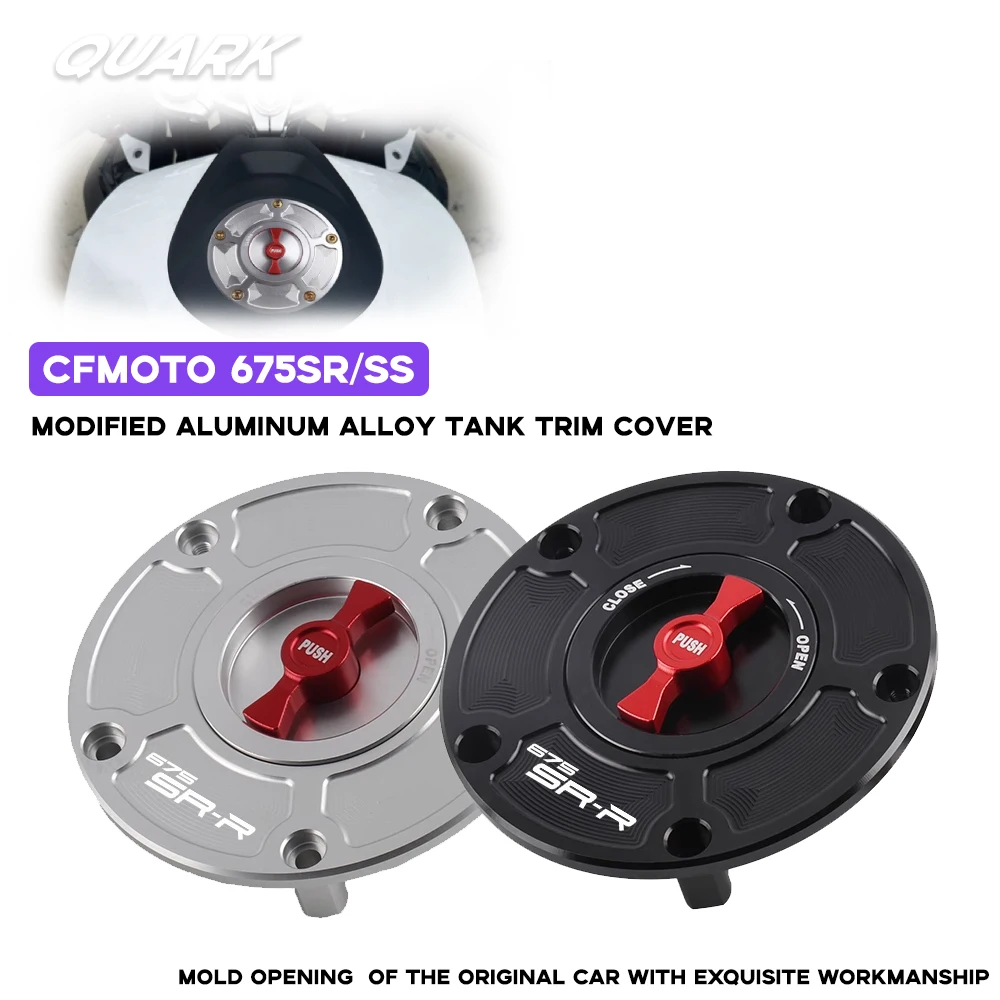 For CFMOTO 675SRR 675SS CF650-10 Motorcycle Modified Aluminum Alloy Quick Removal Tank Cover Gas Cover CNC Accessories
For CFMOTO 675SRR 675SS CF650-10 Motorcycle Modified Aluminum Alloy Quick Removal Tank Cover Gas Cover CNC Accessories