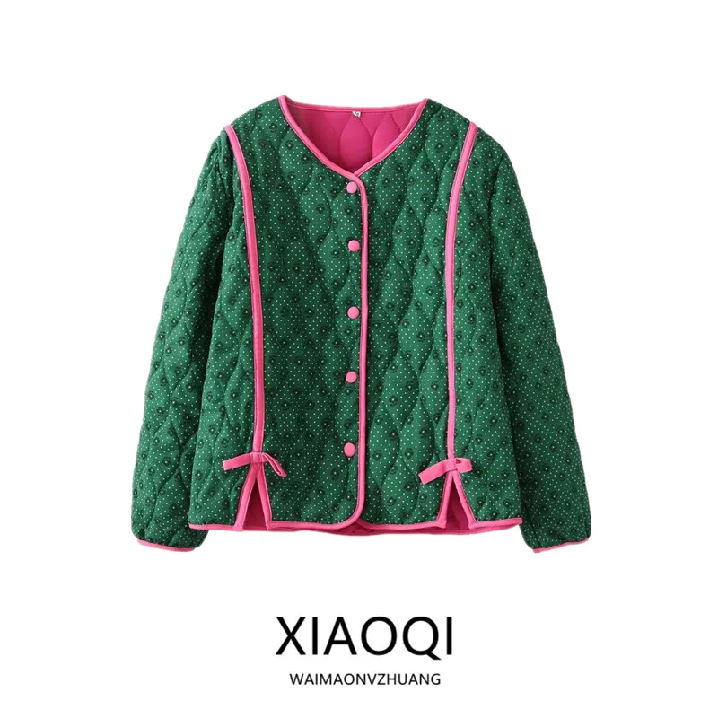 Autumn Winter New Women's Loose Floral Patchwork Color Blo Cotton Jaet Versatile Thin Cotton Coat Design Sensation 
Autumn Winter New Women's Loose Floral Patchwork Color Blo Cotton Jaet Versatile Thin Cotton Coat Design Sensation
