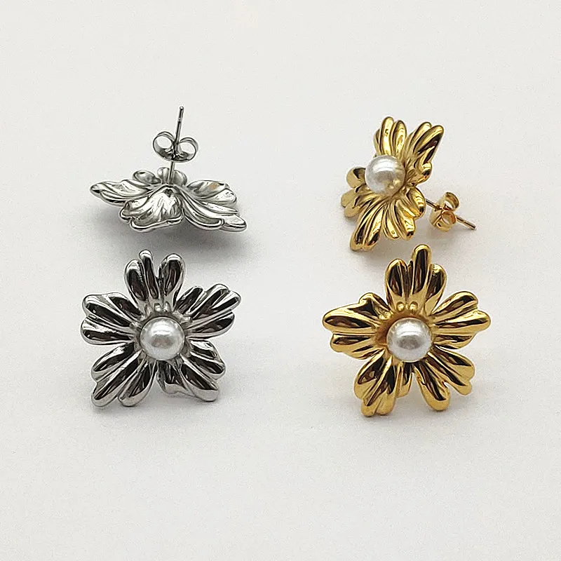 Wholesale 50pcs Stainless Steel Imitation Pearl Earrings For Women Geometric Flower Earring Stud Fashion Elegant Jewelry Gifts
Wholesale 50pcs Stainless Steel Imitation Pearl Earrings For Women Geometric Flower Earring Stud Fashion Elegant Jewelry Gifts