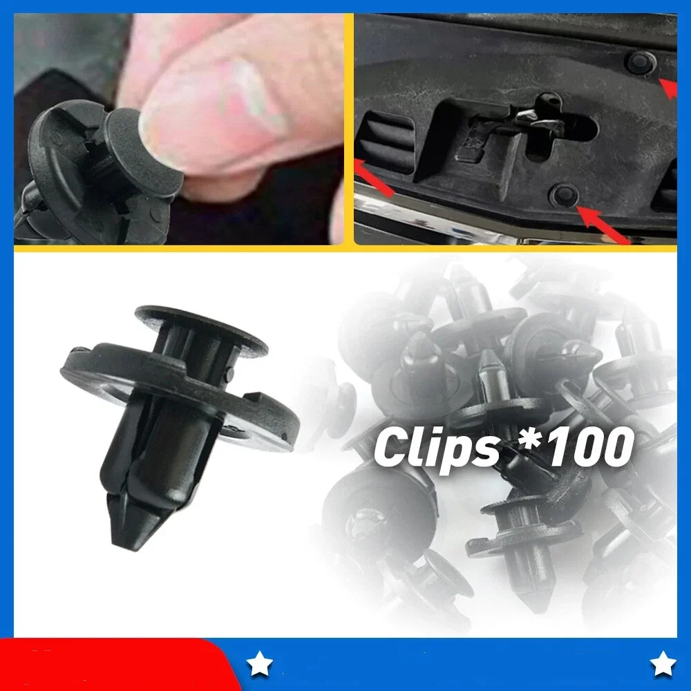 0155309321 100X 8mm Plastic Rivet Trim Clips For Bumpers Splashguards Fit For Nissan Bumper Plastic Fasteners Part Black
0155309321 100X 8mm Plastic Rivet Trim Clips For Bumpers Splashguards Fit For Nissan Bumper Plastic Fasteners Part Black