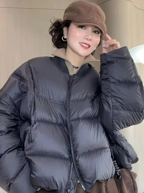 Black Short Cotton Jacket Women's Loose Lazy Style Fashionable Winter Coat Korean Version Thickened Long Sleeve Zipper Pure C...
Black Short Cotton Jacket Women's Loose Lazy Style Fashionable Winter Coat Korean Version Thickened Long Sleeve Zipper Pure C...