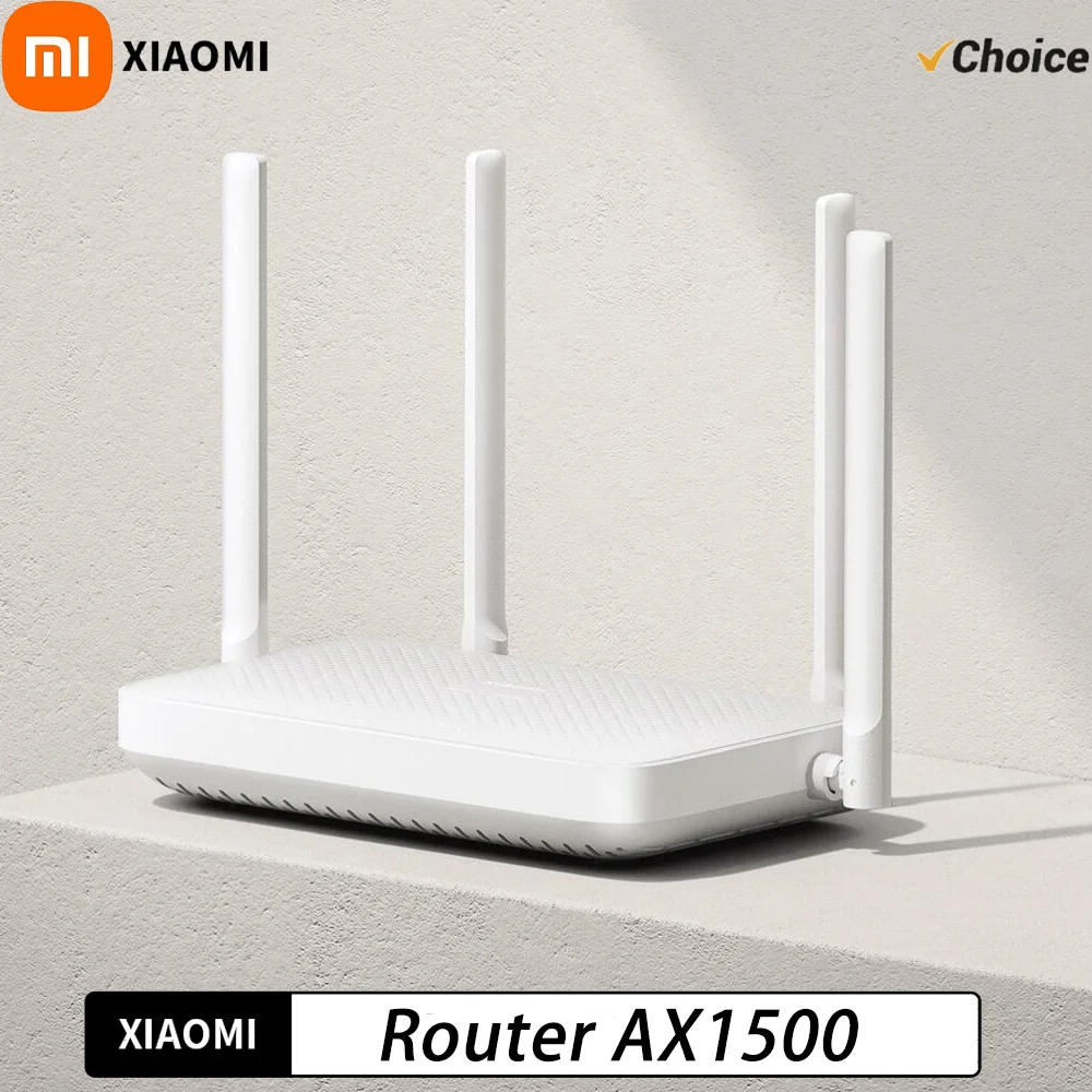Xiaomi Router AX1500 2.4/5GHz WiFi 6 1500Mbps Mesh System Work with Xiaomi Mijia Mi Home App Network Cable Wifi Extender-CN
Xiaomi Router AX1500 2.4/5GHz WiFi 6 1500Mbps Mesh System Work with Xiaomi Mijia Mi Home App Network Cable Wifi Extender-CN