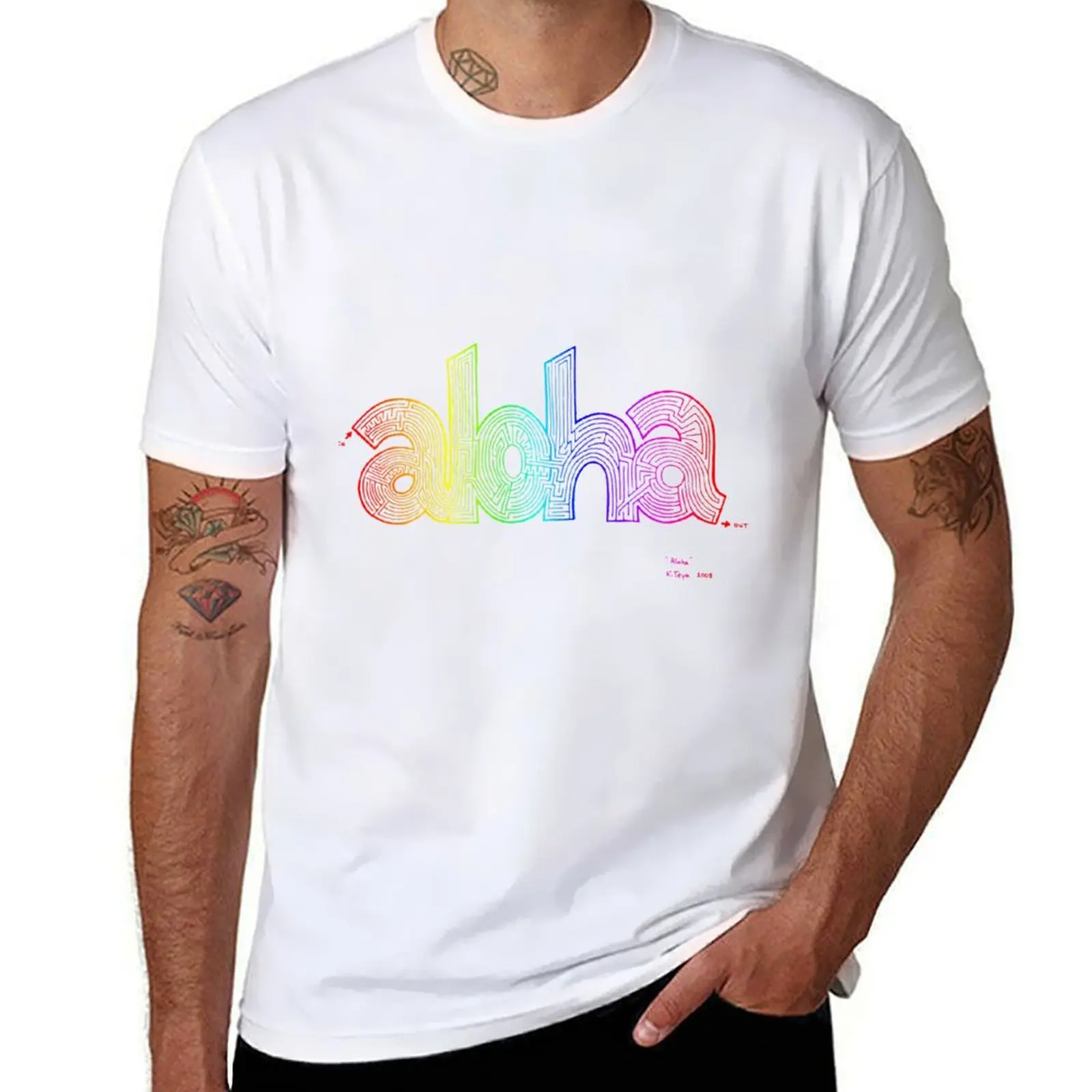 Rainbow Aloha Words T-Shirt Big and Tall Crew Neck Tee
Rainbow Aloha Words T-Shirt Big and Tall Crew Neck Tee