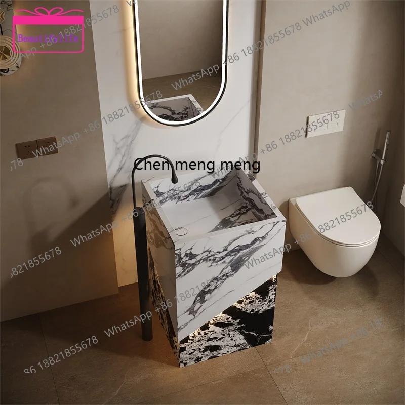 YL Travertine rock slab floor column seamless integrated basin light luxury outdoor, washing table
YL Travertine rock slab floor column seamless integrated basin light luxury outdoor, washing table