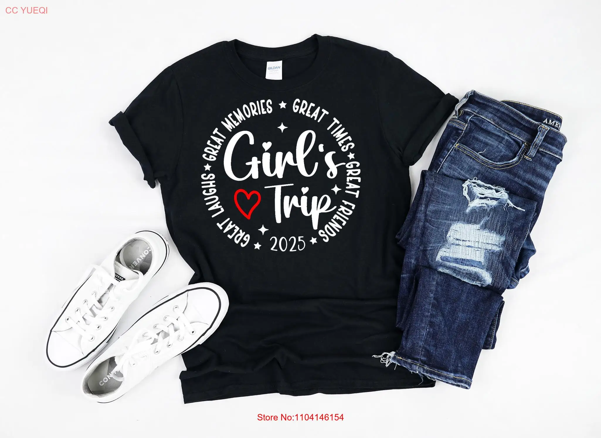 Футболка для девочек Trip 2025 года Weekend Night Out Camping Vacation с длинными или короткими рукавами
Футболка для девочек Trip 2025 года Weekend Night Out Camping Vacation с длинными или короткими рукавами