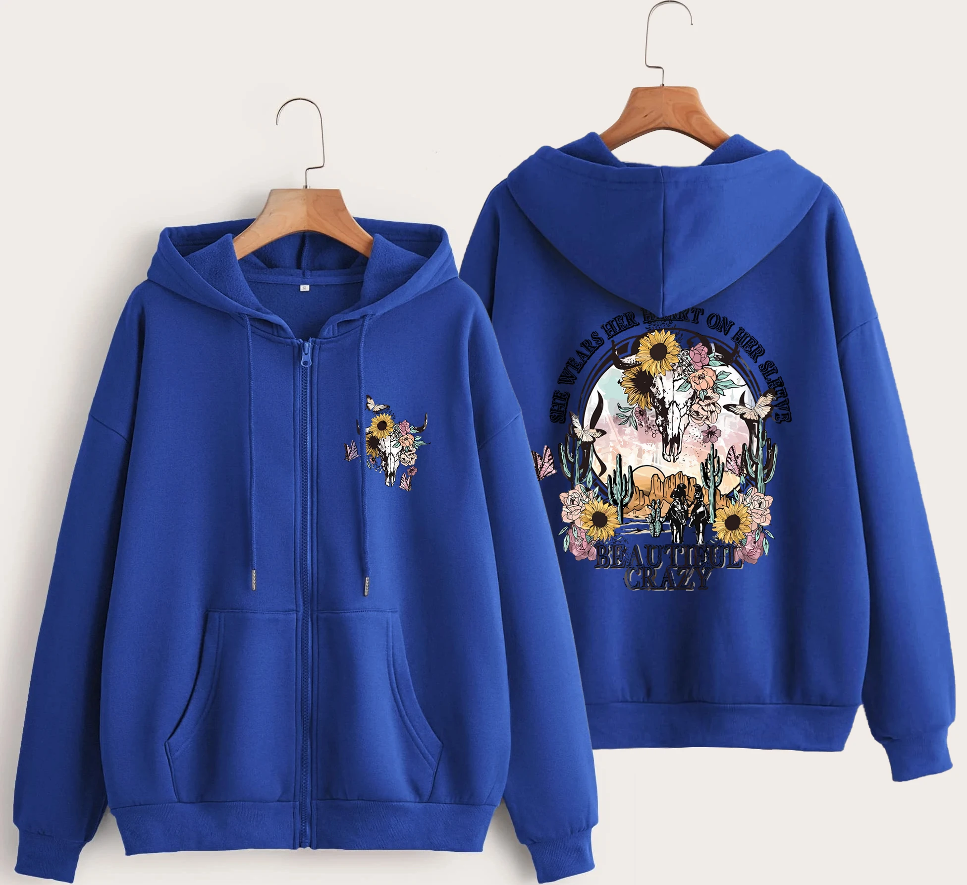 She Wears Her Heart On Her Sleeve Printing Zipper Hoodie Women Autumn Loose Hoody Casual Fleece Sweatshirt Crewneck Pullover
She Wears Her Heart On Her Sleeve Printing Zipper Hoodie Women Autumn Loose Hoody Casual Fleece Sweatshirt Crewneck Pullover