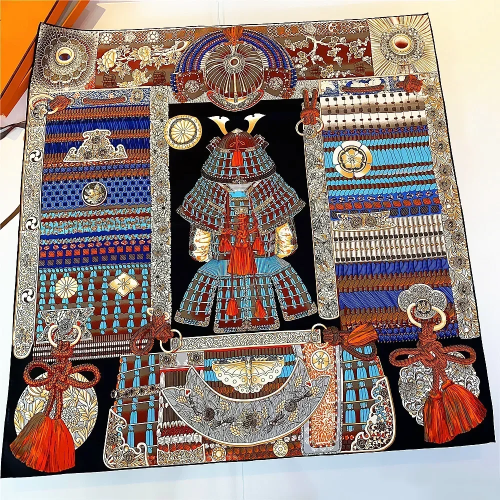 New 90cm Hand-Rolled Hem Palace Armor Battle Queen Twill Scarf Shawl Luxury Decorate Gift Handmade Silk Fashion Accessories
New 90cm Hand-Rolled Hem Palace Armor Battle Queen Twill Scarf Shawl Luxury Decorate Gift Handmade Silk Fashion Accessories