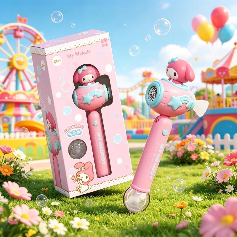 Anime Sanrio My Melody Kuromi Cinnamoroll Handheld Bubble Stick Electric Bubble Gun Automatic Bubble Wand for Girls Cute Lovely
Anime Sanrio My Melody Kuromi Cinnamoroll Handheld Bubble Stick Electric Bubble Gun Automatic Bubble Wand for Girls Cute Lovely