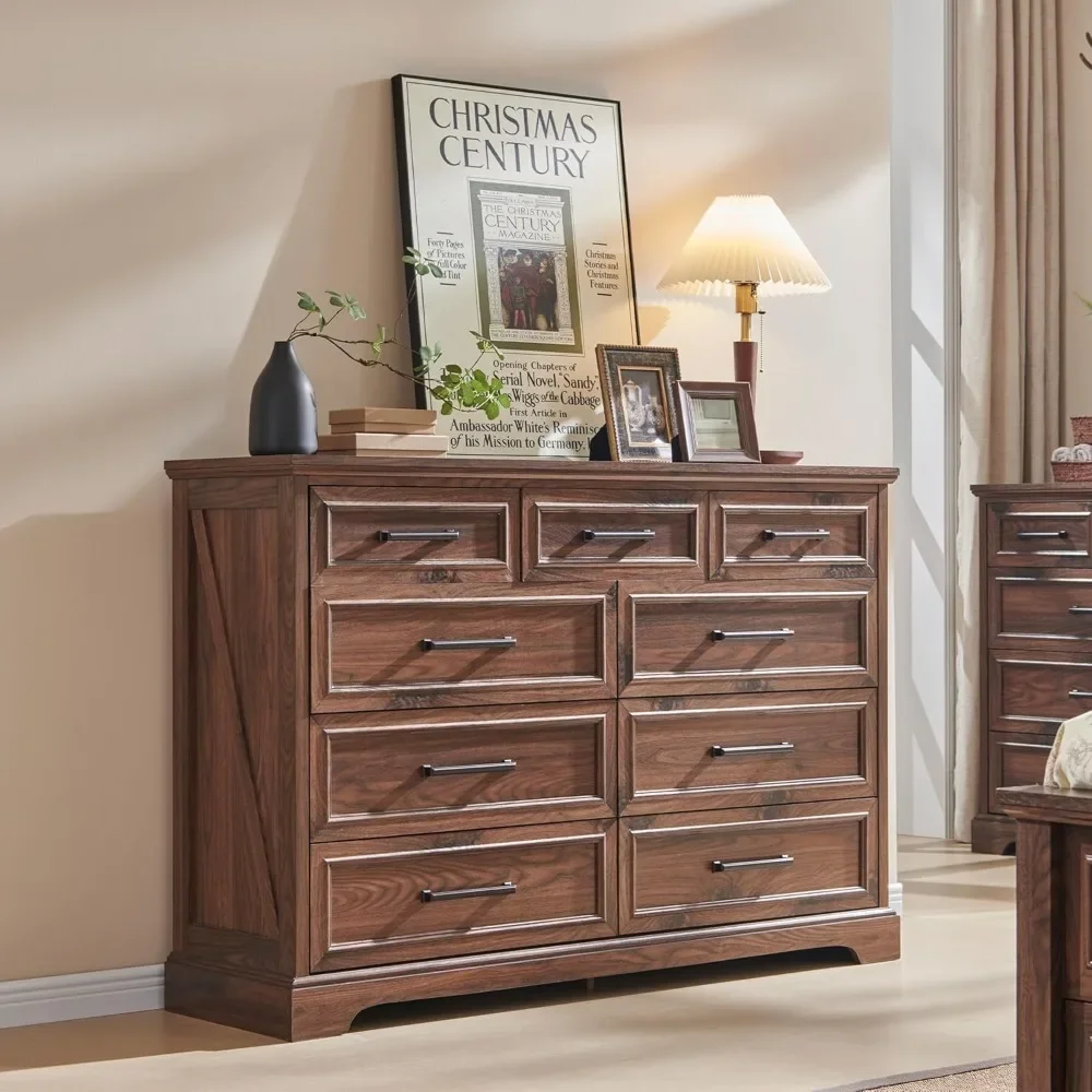 Farmhouse 9 Drawer Dresser for Bedroom, 36 Inch Tall Modern Dresser TV Stand with Large Drawers
Farmhouse 9 Drawer Dresser for Bedroom, 36 Inch Tall Modern Dresser TV Stand with Large Drawers