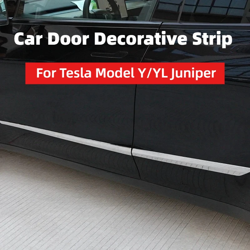 Для Tesla Model Y Juniper 2025 декоративные полоски для дверей автомобиля, край передней и задней двери, металлические защитные нашивки для предотвращения столкновений, аксессуары 
Для Tesla Model Y Juniper 2025 декоративные полоски для дверей автомобиля, край передней и задней двери, металлические защитные нашивки для предотвращения столкновений, аксессуары