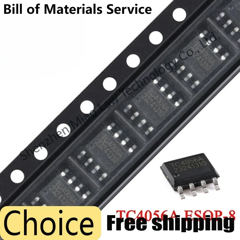 10/5pcs TC4056A ESOP-8 TC4056 4056 4056A SOP8 1A Linear Lithium Battery Charging Charger IC Compatible with TP4056 Original Chip
10/5pcs TC4056A ESOP-8 TC4056 4056 4056A SOP8 1A Linear Lithium Battery Charging Charger IC Compatible with TP4056 Original Chip