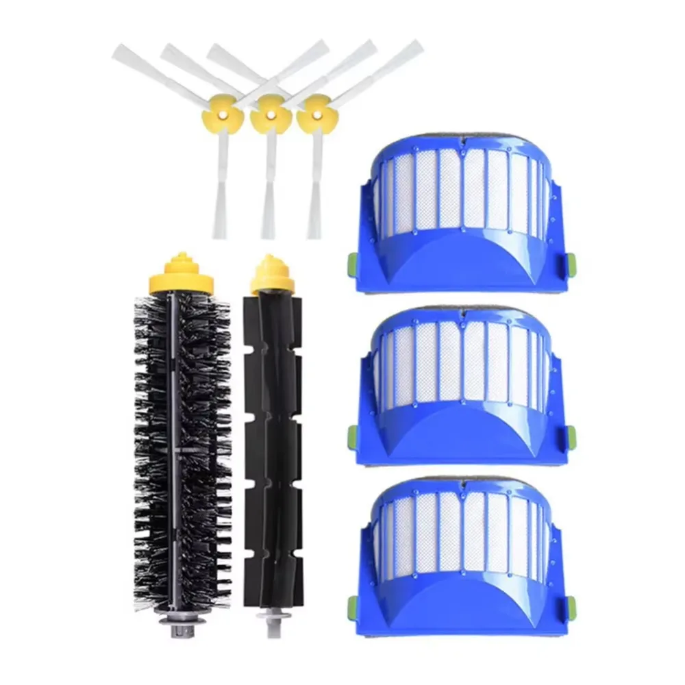 8 Pcs /set Roller And Side Brush Filter For Roomba 600 Series 660 670 680 690/6 Vacuum Cleaner Accessories Replacement Parts
8 Pcs /set Roller And Side Brush Filter For Roomba 600 Series 660 670 680 690/6 Vacuum Cleaner Accessories Replacement Parts
