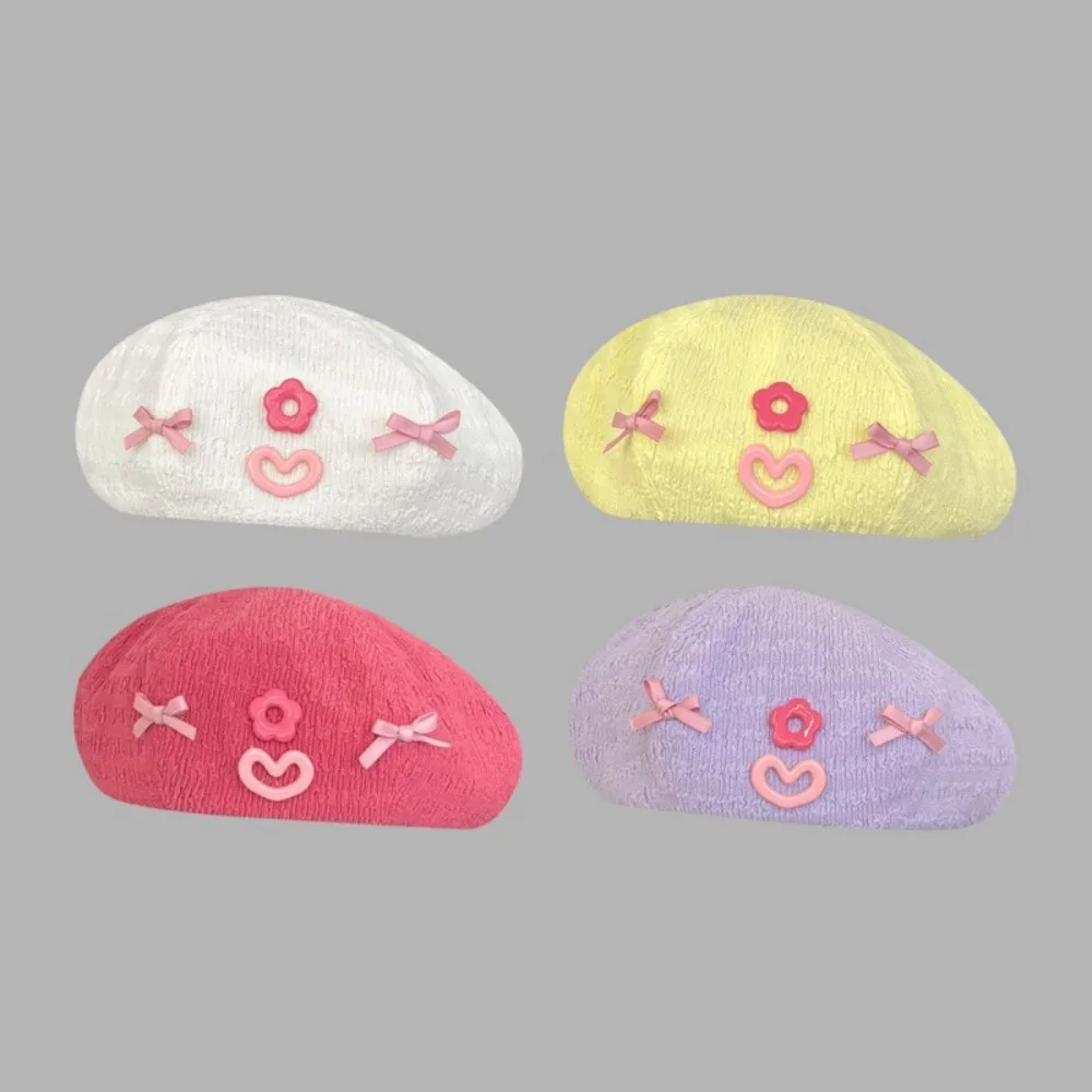 Fashion Korean Style Bow Berets Cap Flower Heart Pumpkin Hat Thin Soft Painter Hat Streetwear
Fashion Korean Style Bow Berets Cap Flower Heart Pumpkin Hat Thin Soft Painter Hat Streetwear
