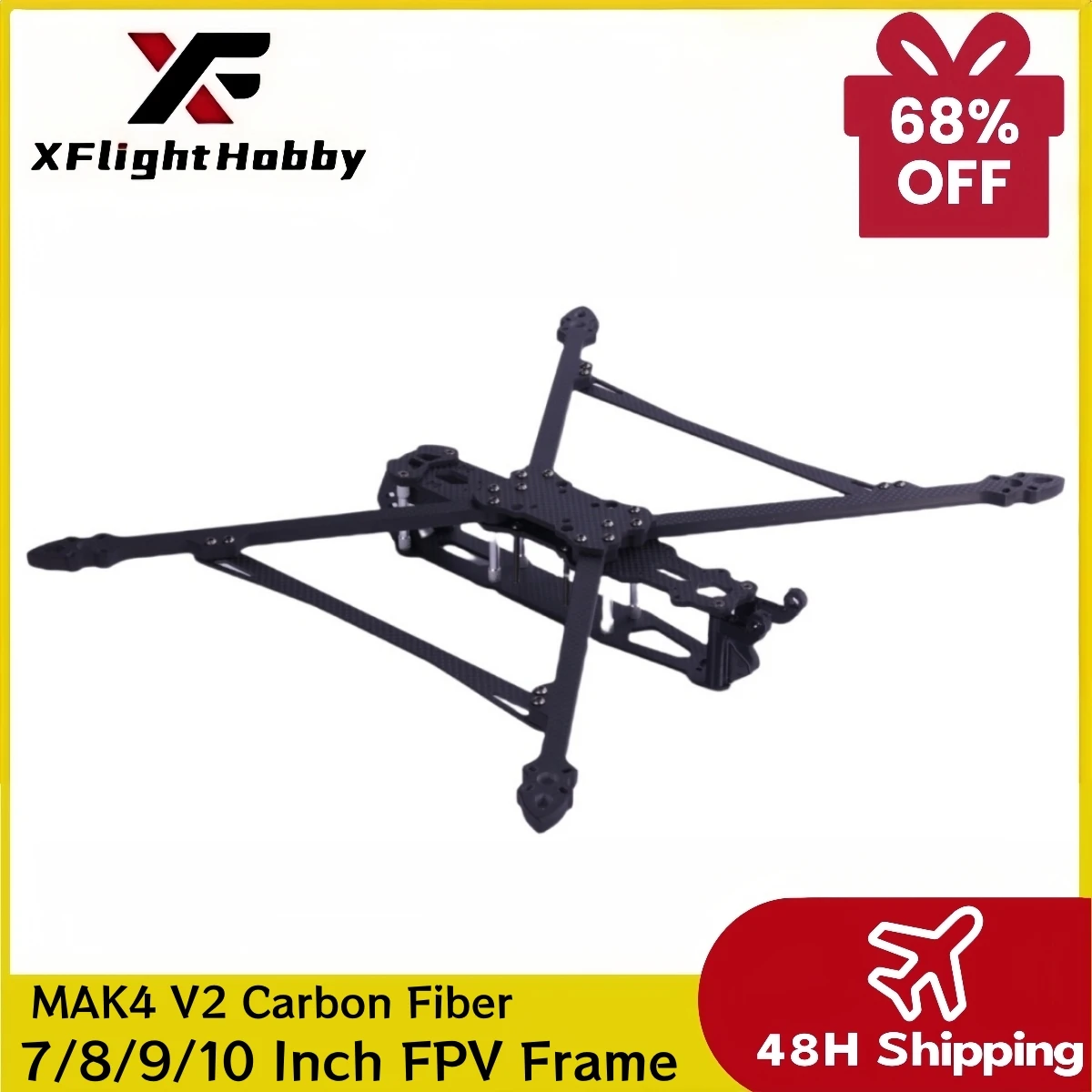 XFlight Hobby MAK4 V2 MARK4 FPV Drone Carbon Fiber Frame KIT 7/8 9/10inch 295 367 387 427mm For RC FPV Racing Drone Quadcopter 
XFlight Hobby MAK4 V2 MARK4 FPV Drone Carbon Fiber Frame KIT 7/8 9/10inch 295 367 387 427mm For RC FPV Racing Drone Quadcopter