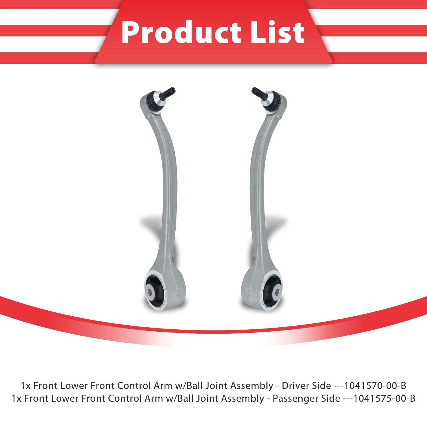 TOPICKSAP 2Pcs Front Lower Suspension Curve Control Arm Kits for Tesla Model S 5YJS Model X 5YJX 2012 2013 - 2020 1041570-00-B
TOPICKSAP 2Pcs Front Lower Suspension Curve Control Arm Kits for Tesla Model S 5YJS Model X 5YJX 2012 2013 - 2020 1041570-00-B
