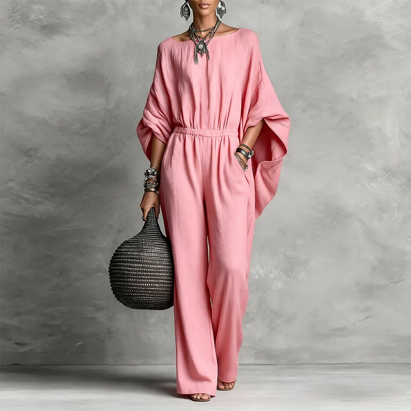 Summer Jumpsuit Women Loose Solid Wide Leg Romper Overall Playsuit Casual One Piece
Summer Jumpsuit Women Loose Solid Wide Leg Romper Overall Playsuit Casual One Piece