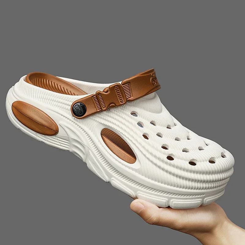 Новые мужские сандалии-шлепанцы на платформе для сада, летние уличные кроссовки, домашние сабо
Новые мужские сандалии-шлепанцы на платформе для сада, летние уличные кроссовки, домашние сабо