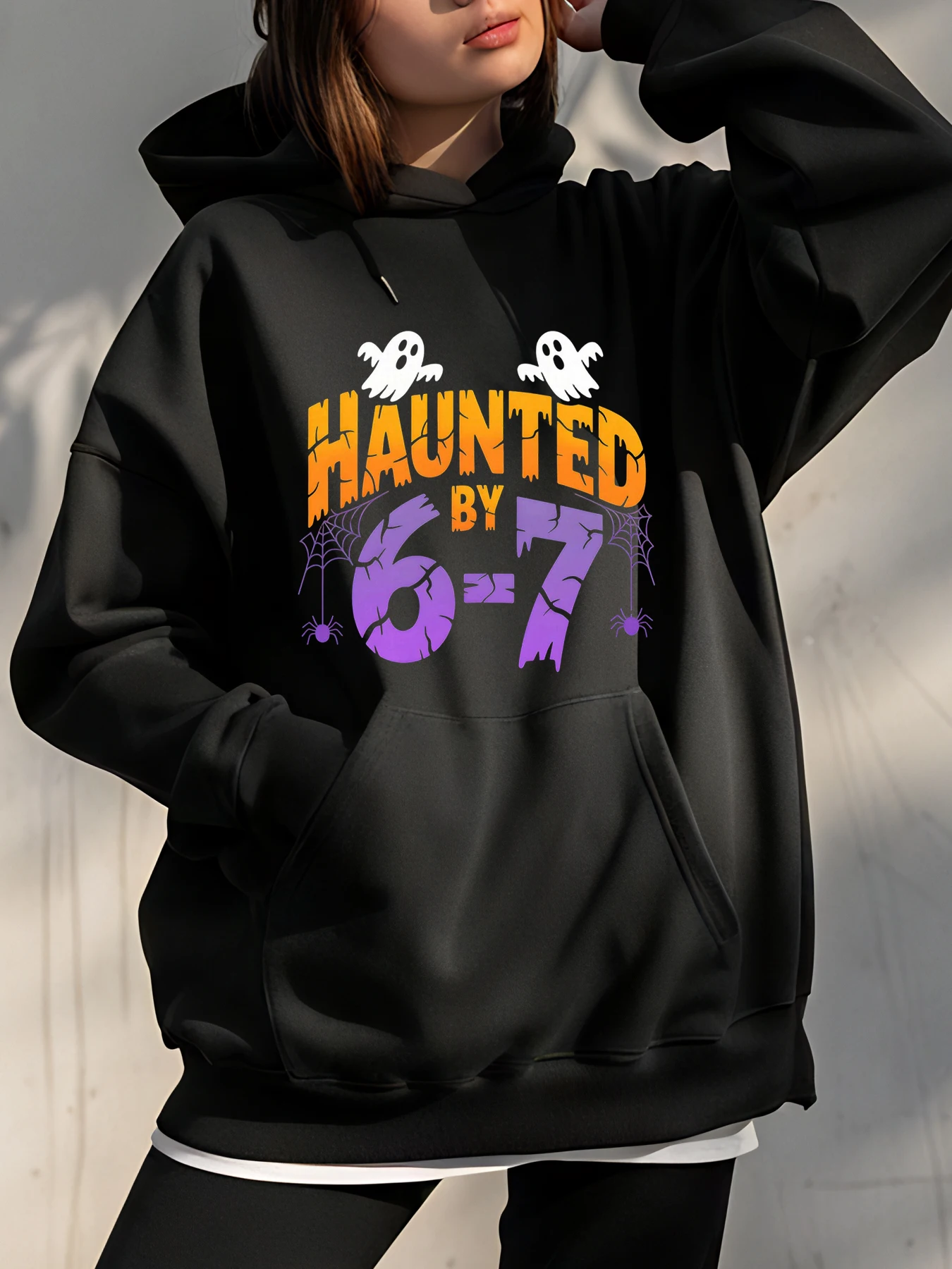 Толстовка с принтом на Хэллоуин от привидения до 6-7 призраков, женская повседневная толстовка, осенне-зимний модный пуловер для девочек
Толстовка с принтом на Хэллоуин от привидения до 6-7 призраков, женская повседневная толстовка, осенне-зимний модный пуловер для девочек