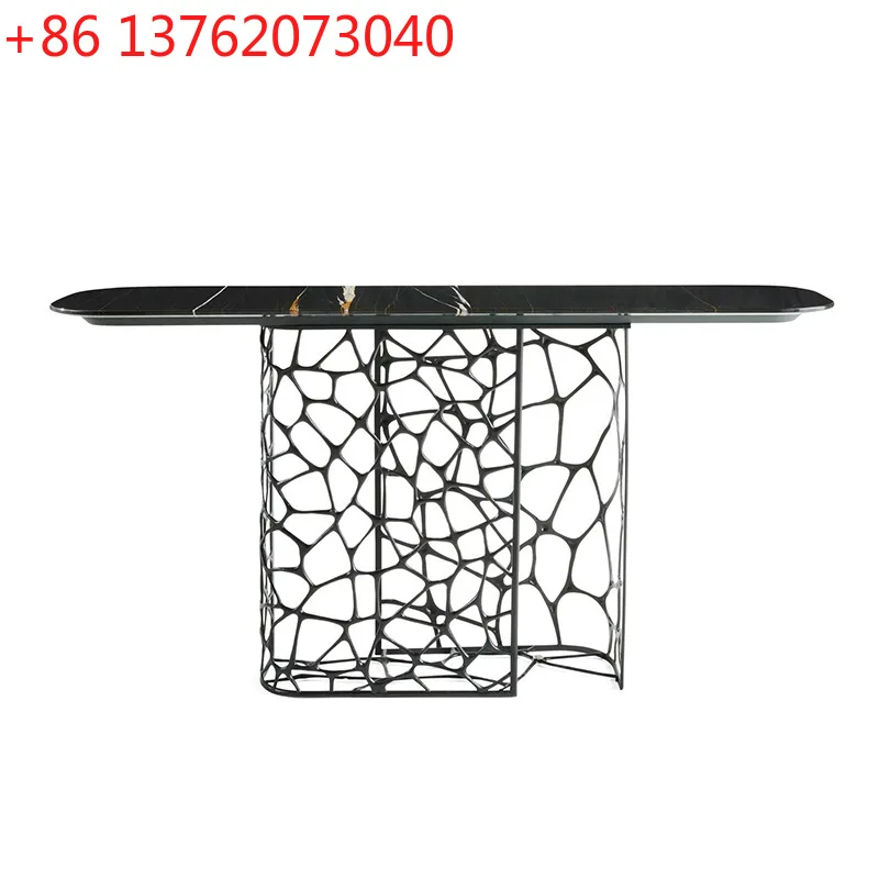 Modern simple marble entrance table light luxury high-end feeling against the wall end view table entrance cabinet
Modern simple marble entrance table light luxury high-end feeling against the wall end view table entrance cabinet