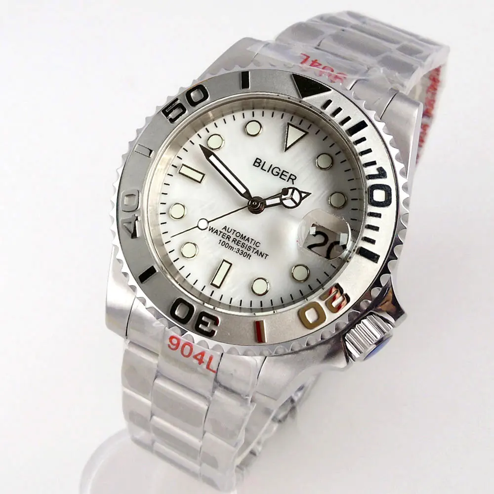 BLIGER NH35A Crown at 3.8 SUB Mechanical Watch for Men Mother of Peal Shell Dial 100M Waterproof Stainless Steel Wristwatch
BLIGER NH35A Crown at 3.8 SUB Mechanical Watch for Men Mother of Peal Shell Dial 100M Waterproof Stainless Steel Wristwatch