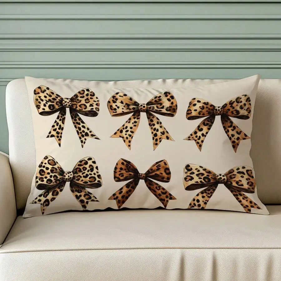 Vintage Leopard Print Bow Decorative Pillow Case Soft Velvet 30x50cm 40x60cm Indoor Party Home Decor
Vintage Leopard Print Bow Decorative Pillow Case Soft Velvet 30x50cm 40x60cm Indoor Party Home Decor