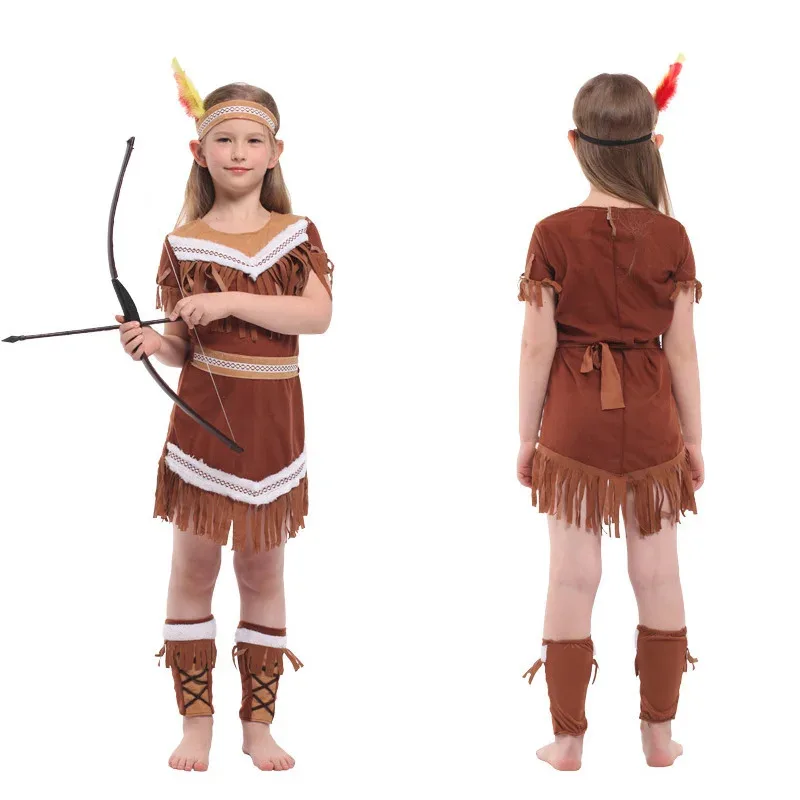 Kids Halloween Indian Princess Cosplay Costumes Girls Boys Pocahontas Huntress Costume Purim Party Mardi Gras Fancy Dress Up
Kids Halloween Indian Princess Cosplay Costumes Girls Boys Pocahontas Huntress Costume Purim Party Mardi Gras Fancy Dress Up