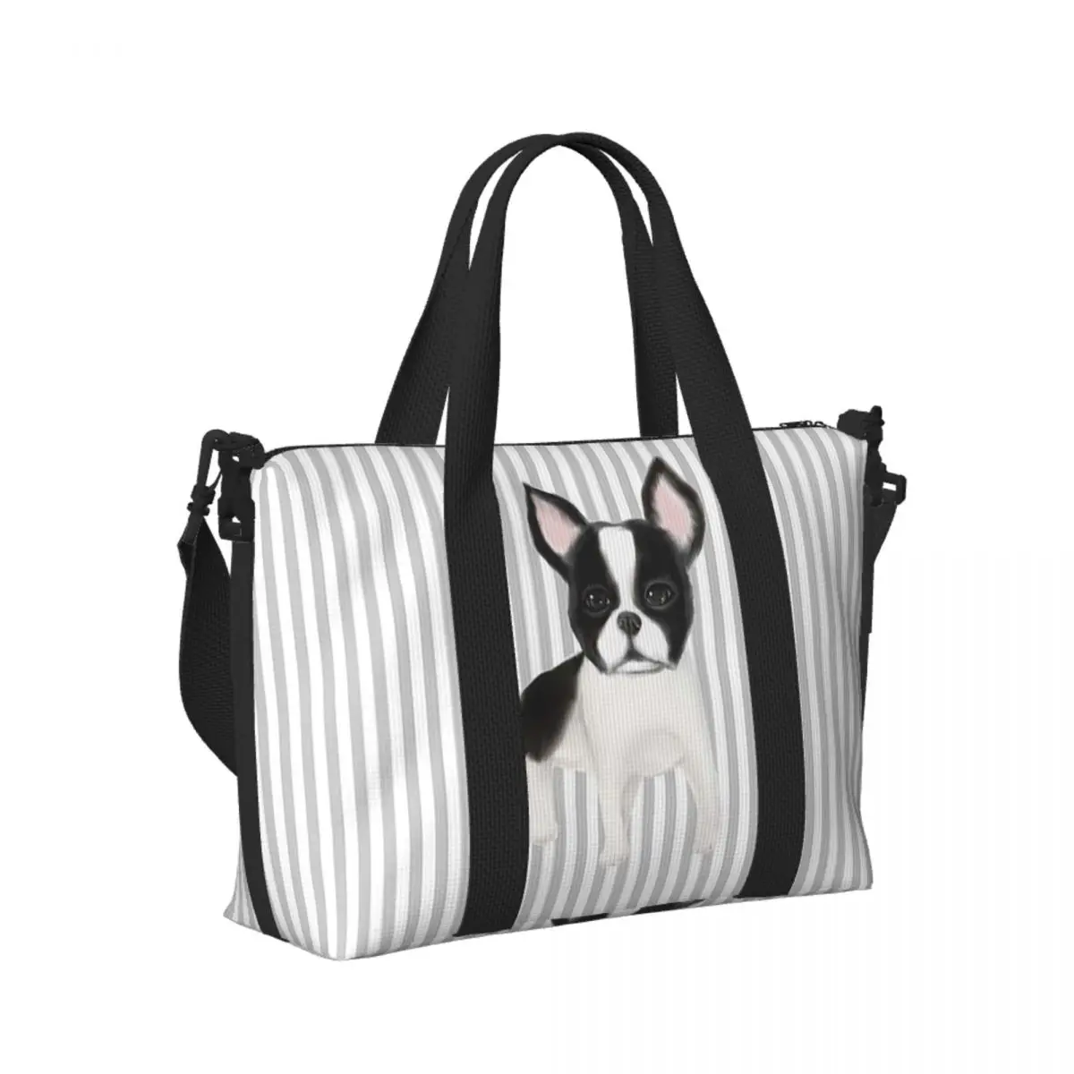 Custom Boston Terrier Beach Travel Bag Large Capacity Tote Bags for Gym Yoga Women Shopping Duffle Shoulder Bag
Custom Boston Terrier Beach Travel Bag Large Capacity Tote Bags for Gym Yoga Women Shopping Duffle Shoulder Bag