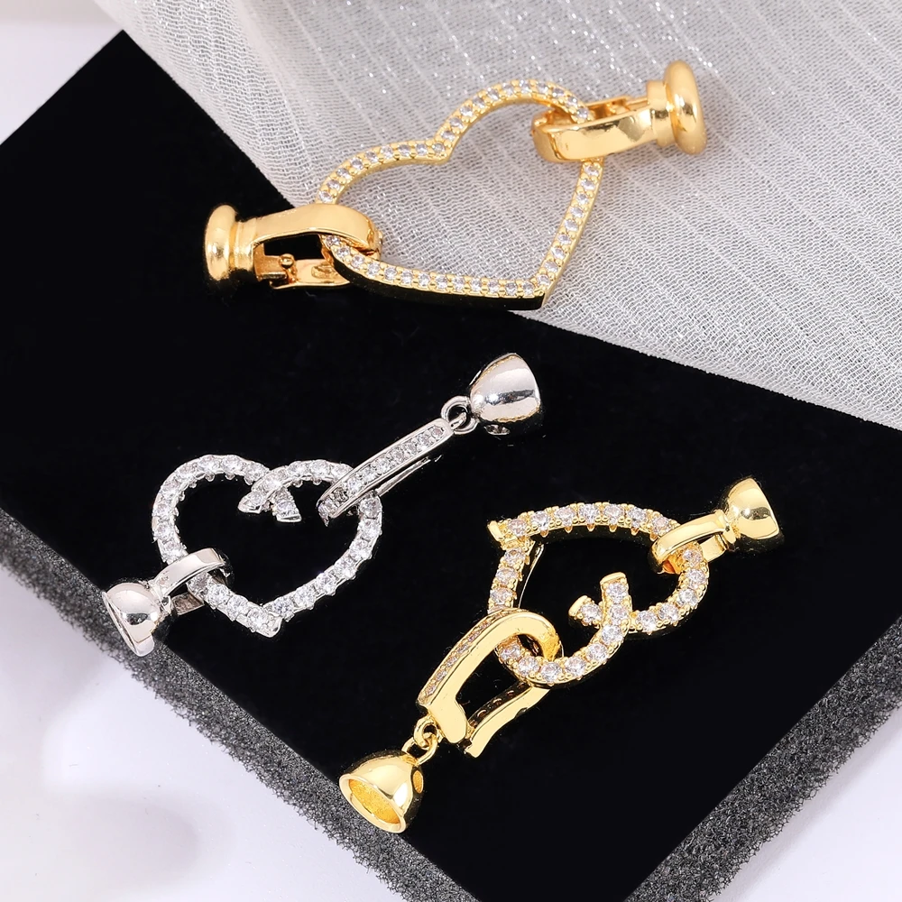 Juya DIY Luxury Pearls Bracelet Necklace Making Mountings New Design 18K Gold Plated Fastener Connector Lock Clasps Accessories
Juya DIY Luxury Pearls Bracelet Necklace Making Mountings New Design 18K Gold Plated Fastener Connector Lock Clasps Accessories