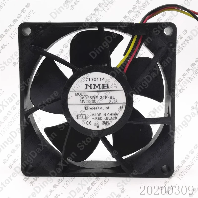 D+FOR NMB 08025DE-24P-BL 24V 0.35A 8025 8CM 3-pin inverter cooling fan 1PCS
D+FOR NMB 08025DE-24P-BL 24V 0.35A 8025 8CM 3-pin inverter cooling fan 1PCS