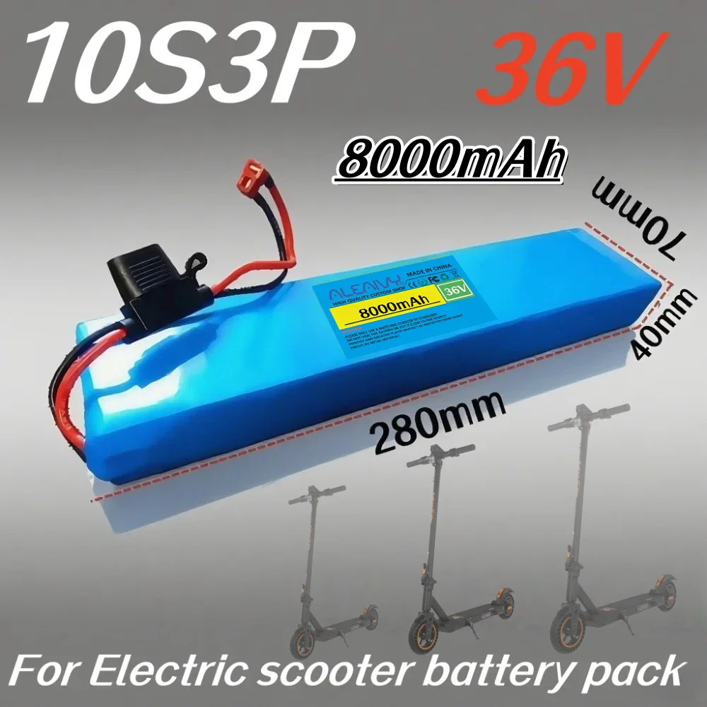 8000mAh 18650 10S3P Li-ion Rechargeable Battery Pack 36V Suitable for Battery Replacement of 42V Electric Scooters.
8000mAh 18650 10S3P Li-ion Rechargeable Battery Pack 36V Suitable for Battery Replacement of 42V Electric Scooters.