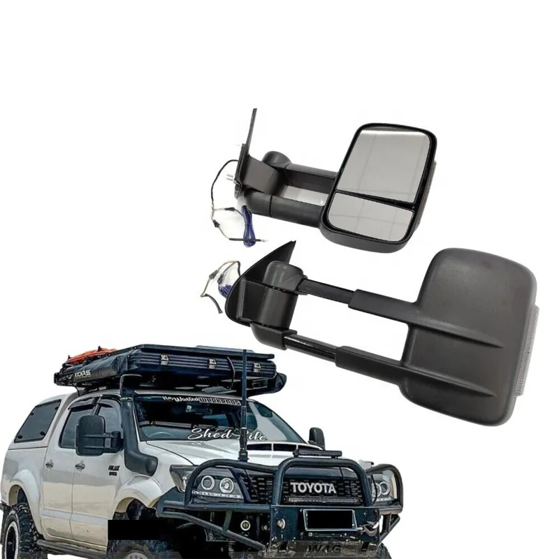 Black Electric Extendable Towing Mirrors For Hilux 2005-2015 Car Rearview Mirror LED Indicators Caravan Trailer
Black Electric Extendable Towing Mirrors For Hilux 2005-2015 Car Rearview Mirror LED Indicators Caravan Trailer