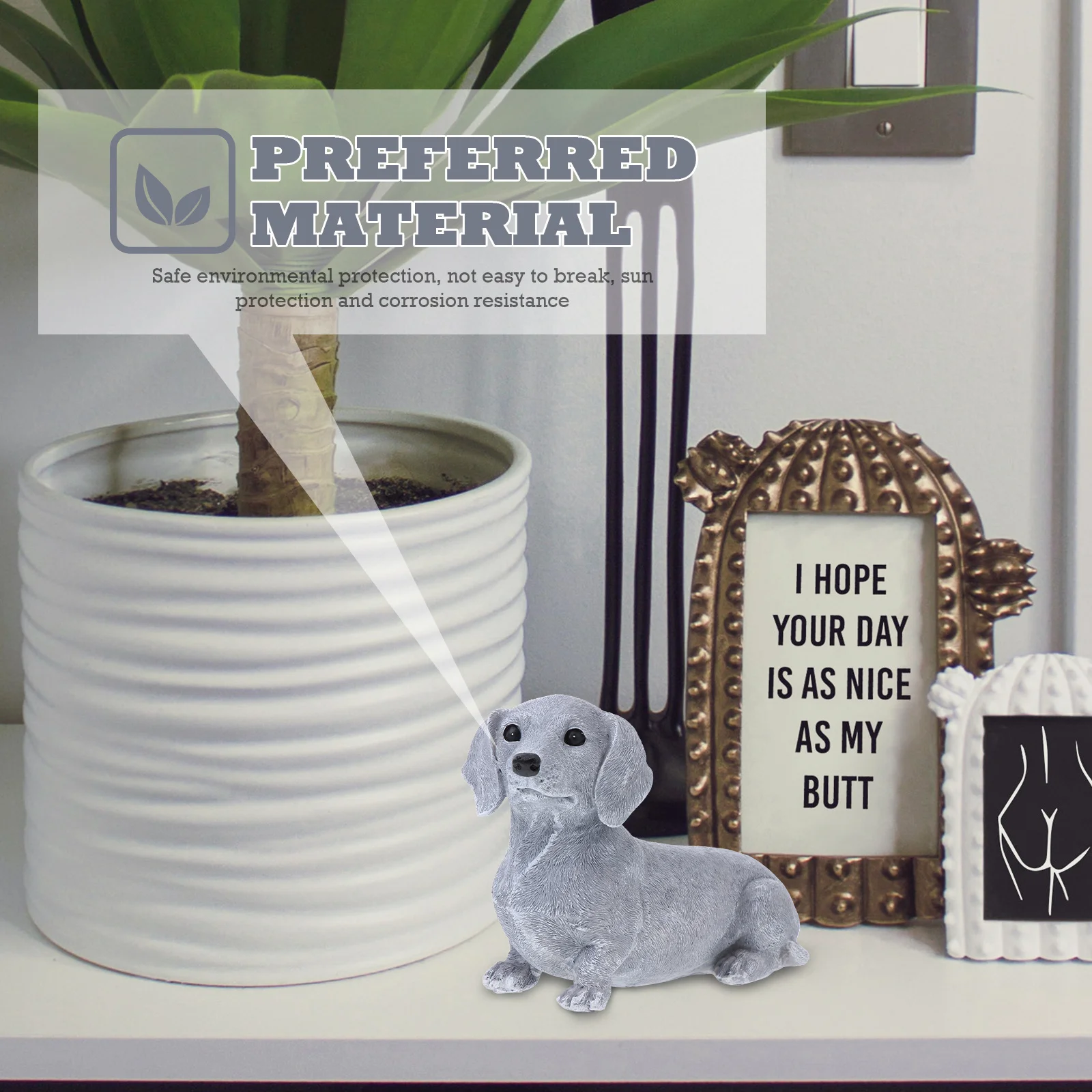 Resin Animal Sculpture Dog Shape Garden Dog Decor Compact Yard Ornament Puppy Scene Adornment Yard Adornment
Resin Animal Sculpture Dog Shape Garden Dog Decor Compact Yard Ornament Puppy Scene Adornment Yard Adornment