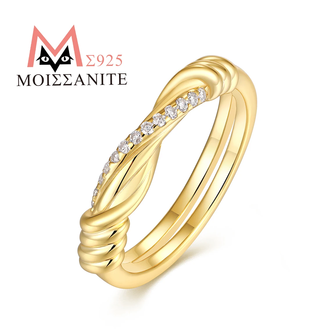 JIUZUAN Moissanite Ring, S925 Silver, 18K White Gold Plated, GRA Certified, Pass Diamond Tester for Women
JIUZUAN Moissanite Ring, S925 Silver, 18K White Gold Plated, GRA Certified, Pass Diamond Tester for Women