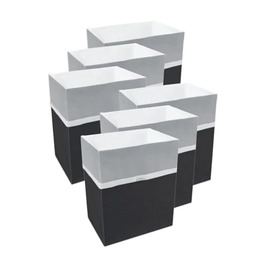 13 Gallon Disposable Trash Cans 6-Pack with Fitted Trash Bags - Reusable Garbage and Recycling Bins for Parties Events and More
13 Gallon Disposable Trash Cans 6-Pack with Fitted Trash Bags - Reusable Garbage and Recycling Bins for Parties Events and More